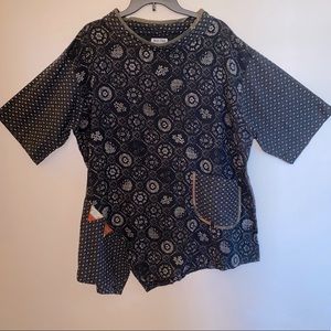 Mode Asian - Womens Oversized Lagenlook Top (Size: One Size Fits Most)